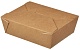 Контейнер бумажный 950мл 170х135х50мм Fold Box цвет Крафт/Белый (х60/240)